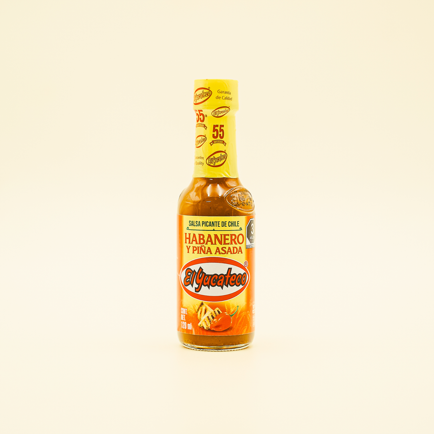 Habanero and Pineapple smoked Hot Sauce, El Yucateco