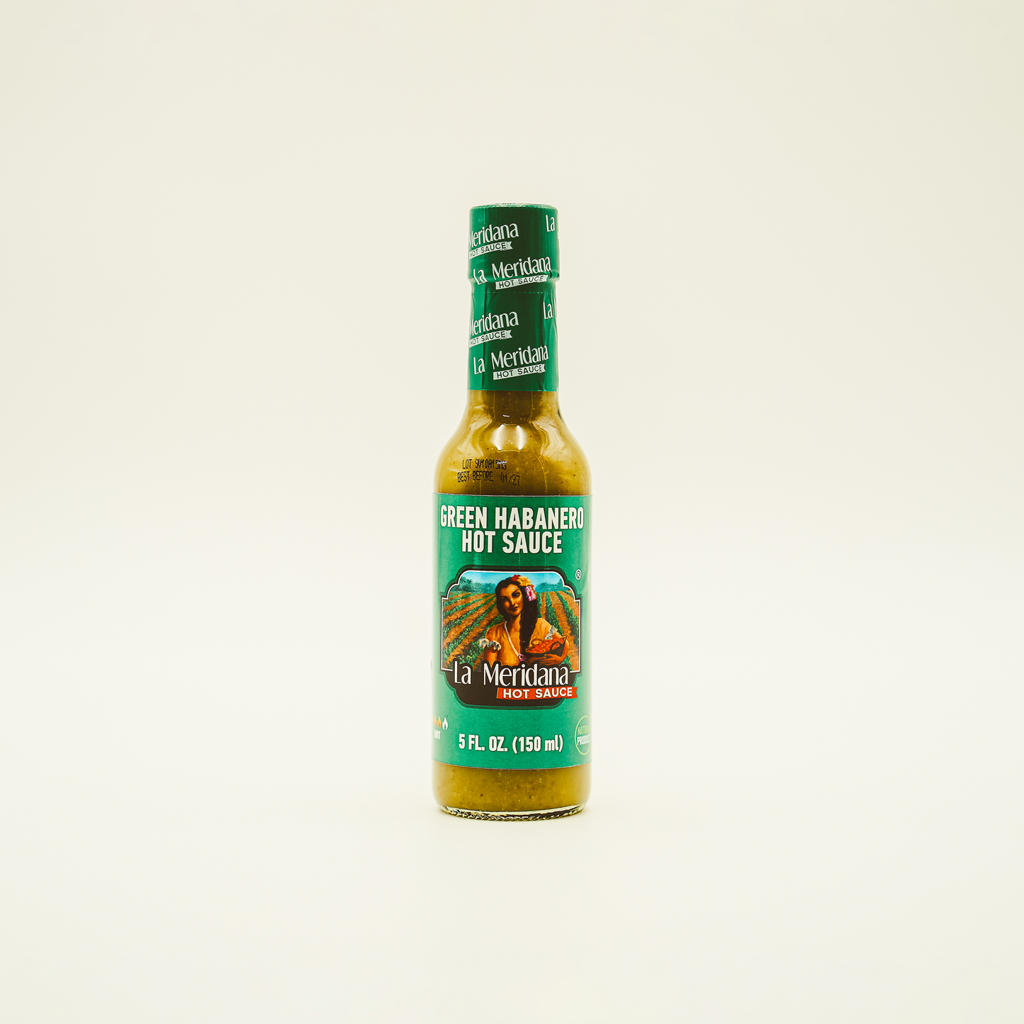 Green Habanero Hot Sauce, La Meridana