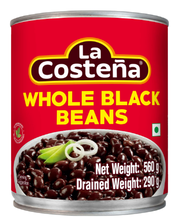 Whole Black Beans 560g Costena