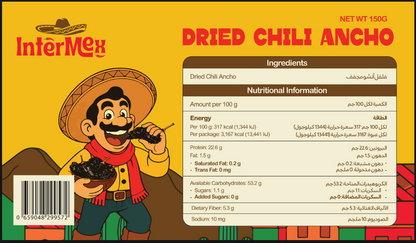 Chile Ancho 150G (Whole Dried Chilies), INTERMEX