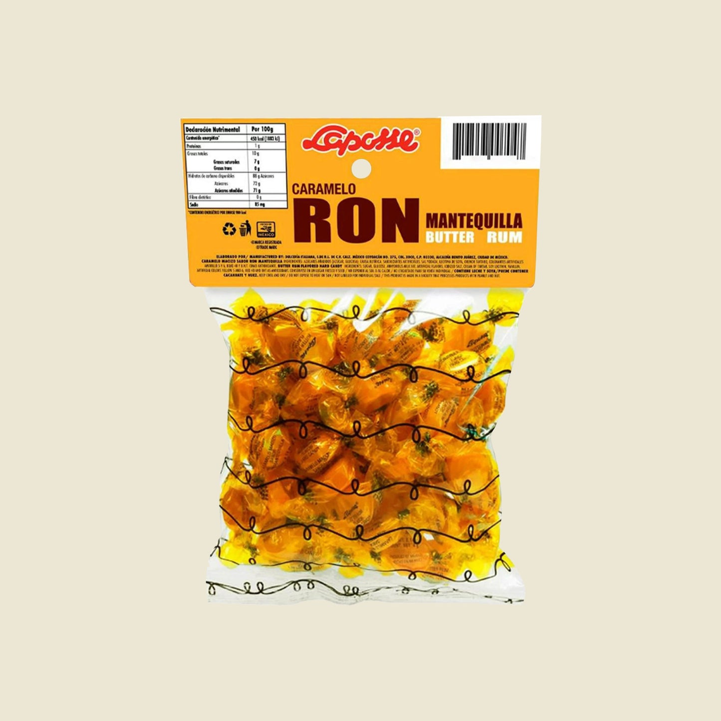 De la Rosa Coronado Butter Rum Hard Candies